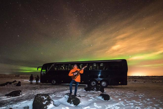 Reykjavik Northern Lights Adventure: Guided Bus Tour