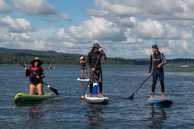 Lake Arenal Stand-Up Paddleboarding and Baldi Hot Springs Private Excursion from San Jose