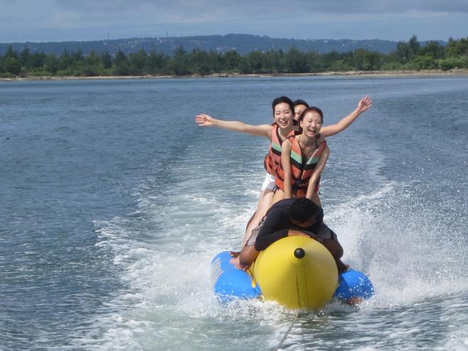 Nusa Dua Water Sports Extravaganza: Parasailing, Tubing, Banana Boat and Fly Fish Adventure