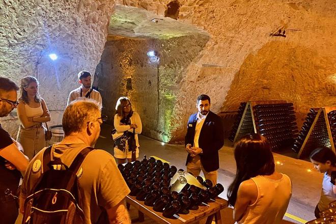 Exclusive Vintage Champagne Tour: Private Visit to Taittinger and Veuve Clicquot