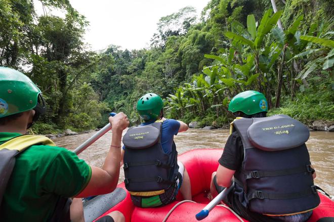 Private Full-Day Ayung River White Water Rafting and Ubud City Exploration Tour