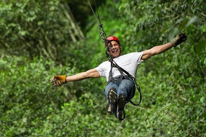 Private Arenal Volcano Zipline Adventure & Baldi Hot Springs Experience from San Jose