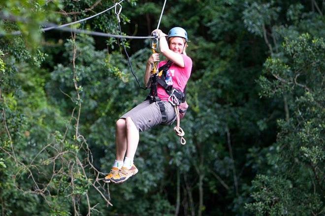 Private Arenal Volcano Zipline Adventure & Baldi Hot Springs Experience from San Jose