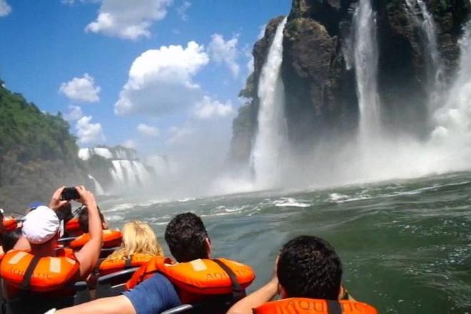 Iguassu Falls Argentinean Side Tour with Great Adventure and Round-Trip Airport Transfer