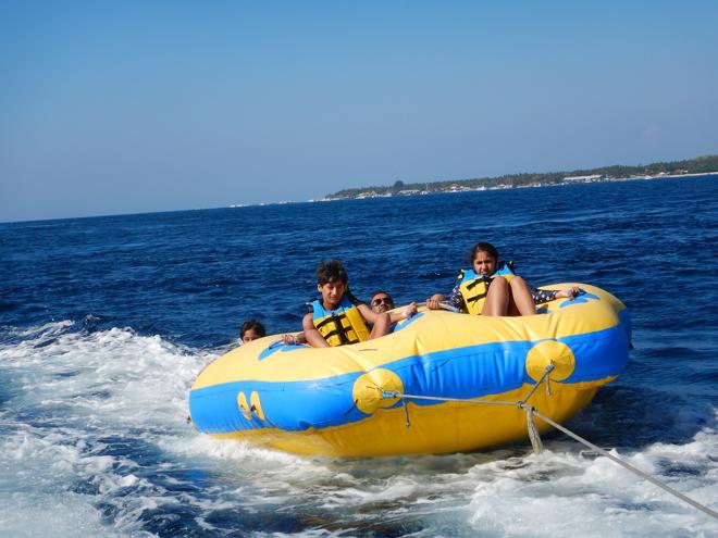 Nusa Dua Marine Adventure: Tubing, Flying Fish & Sea Walk Experience