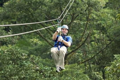 Private Arenal Volcano Zipline Adventure & Baldi Hot Springs Experience from San Jose