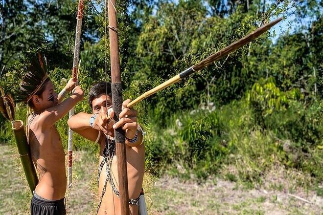 Private Itaguare Beach Tour and Indigenous Tribe Experience from Santos