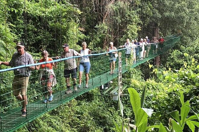 Arenal Volcano Adventure: Private Tour of Hanging Bridges and Baldi Hot Springs from San Jose