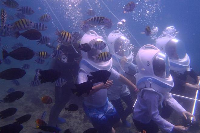 Bali Underwater Walking and Adventure Water Sports Combo