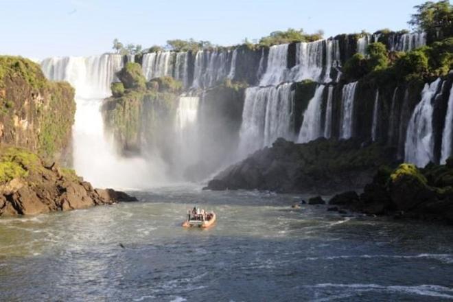 Iguassu Falls Argentinean Side Tour with Great Adventure and Round-Trip Airport Transfer