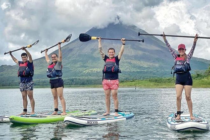 Lake Arenal Stand-Up Paddleboarding and Baldi Hot Springs Private Excursion from San Jose