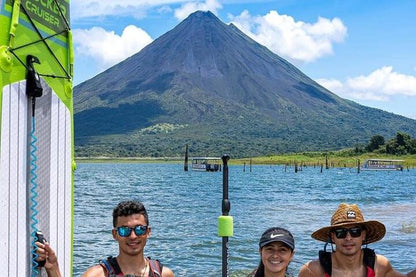 Lake Arenal Stand-Up Paddleboarding and Baldi Hot Springs Private Excursion from San Jose