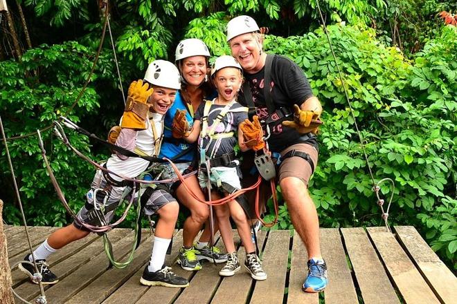 Private Arenal Volcano Zipline Adventure & Baldi Hot Springs Experience from San Jose