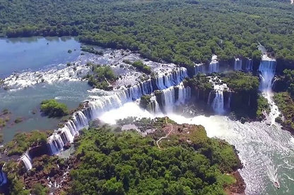 Round-Trip Airport Shuttle to IGU and Brazilian Side Iguassu Falls Tour