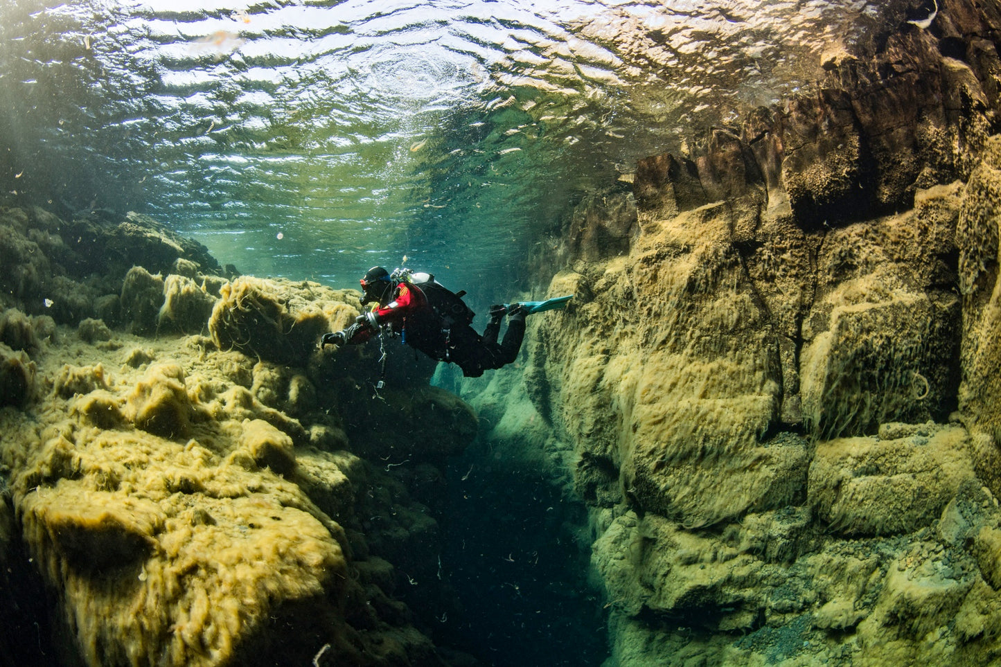 Discover the Mysteries of Bjarnagjá: An Adventurous Diving Experience